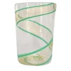 Set of 2 Pure Gold and Green Vortex Glasses