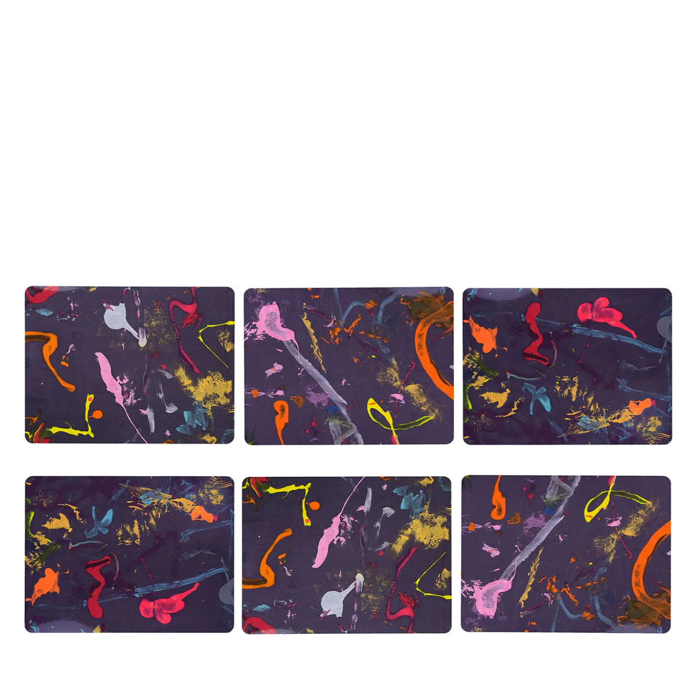 Set of 6 Rectangular Carnival Table Mats