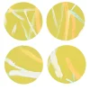 Set of 8 Roman Breeze Coasters in Yellow