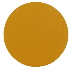 Set Of 4 Round Linen Placemat With Wooden Support