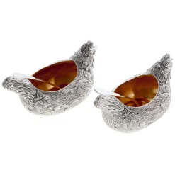 Set of 2 Salt Cellars with Spoons