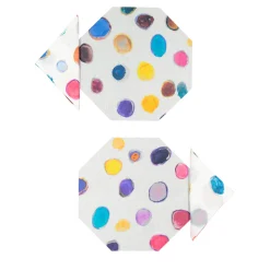 Set of 2 Satellites Octagonal Placemats and napkins