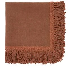 Set of 4 Sequoia Napkins with Long Fringes