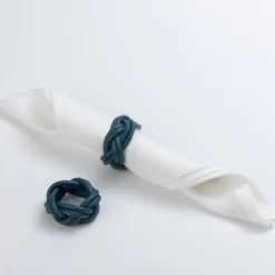 Set of 2 Sherazade Amalfi Blue Napkin Holders