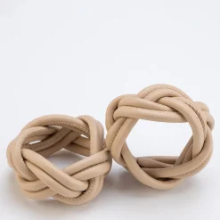 Set of 2 Sherazade Cappuccino Beige Napkin Holders