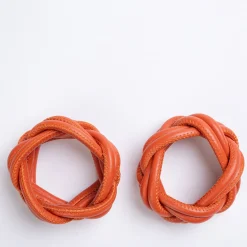 Set of 2 Sherazade Spritz Orange Napkin Holders