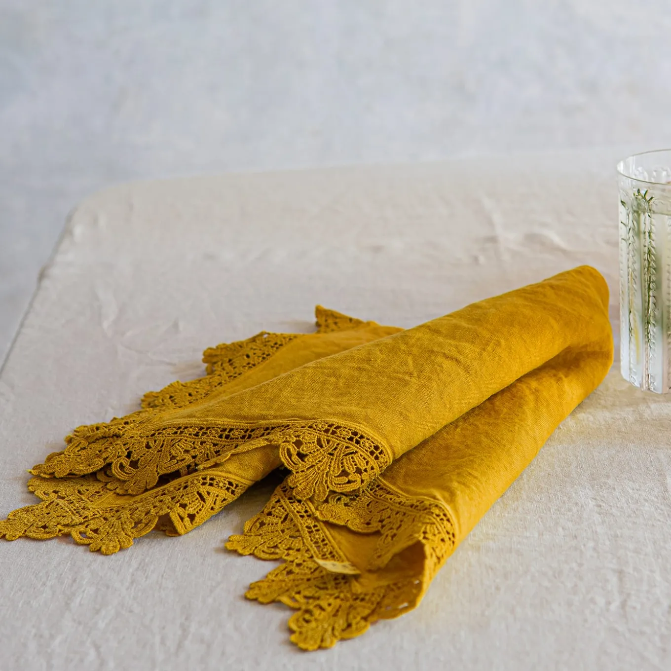 Set Of 4 Sicily Lace Napkins