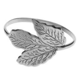 Set of 6 silver brass napkin rings