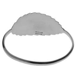 Set of 6 silver brass napkin rings