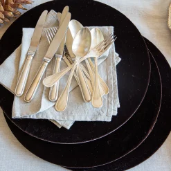 Set of 4 Small Brown Velvet Placemat Covers with Wooden Support