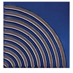 Set Of 44 Solchi Tattile Angle Blue Tiles