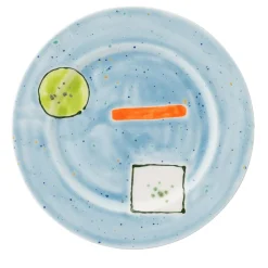 Set Of 2 Sorbet Rim Dinner Plates