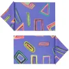 Set of 2 Space Shapes Placemats and napkins in purple
