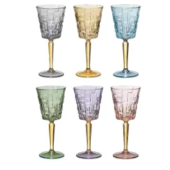 Set of 6 Square Printed Water Glasses #2