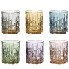 Set of 6 Square Printed Water Glasses