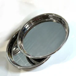 Set of 2 Stainless Steel Mirror Coasters