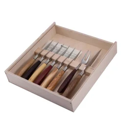 Set of 7 Steak Knives and 1 Serving Fork