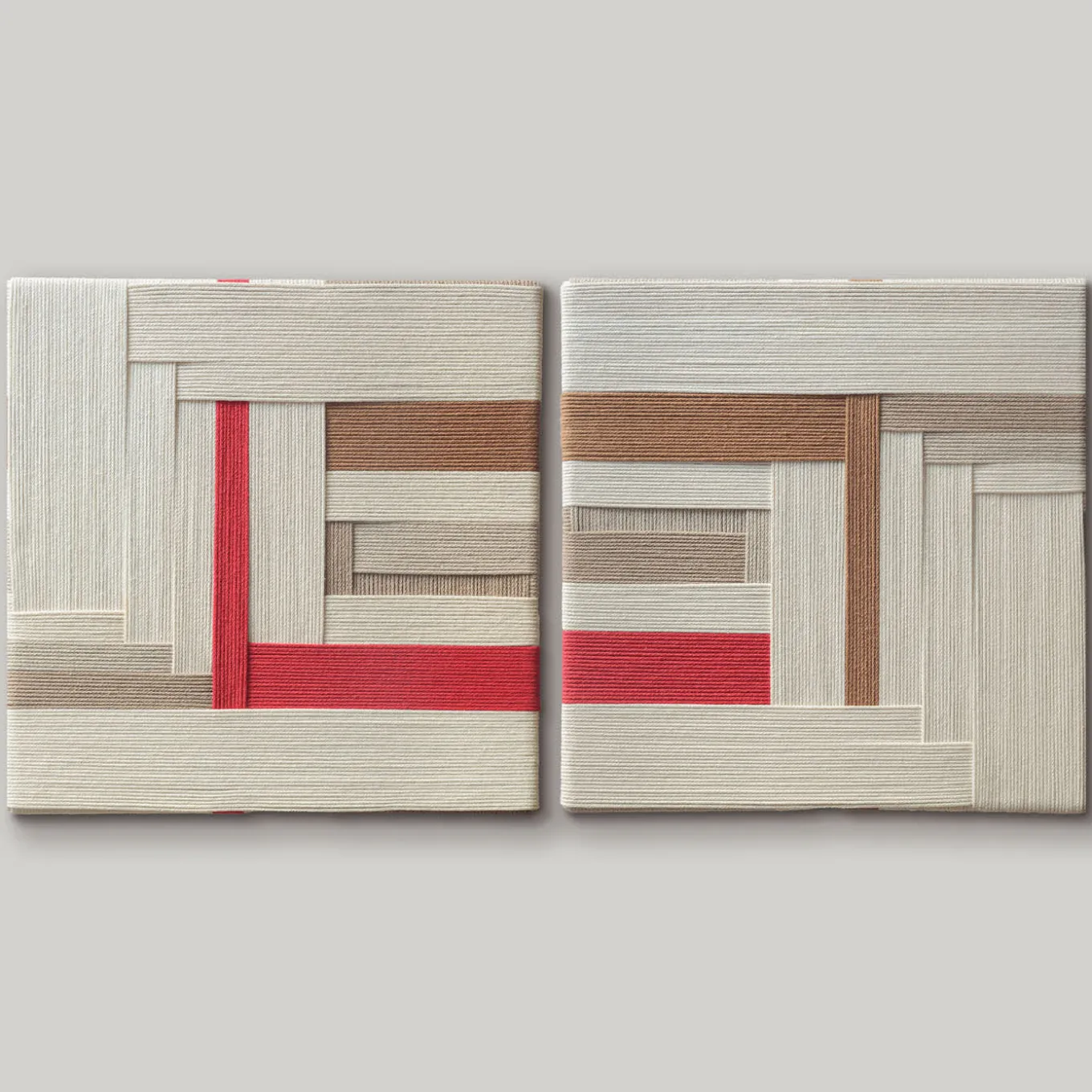 Set of 2 Tapestries Ephemera Multicolor #6