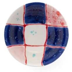 Set Of 2 Tartan Small Salad Serving Bowls