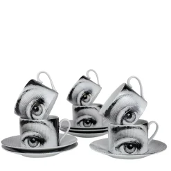 Set of 6 Tema e Variazioni n.1 Tea Cups