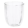 Set Of 4 Transparent Petal Water Glasses