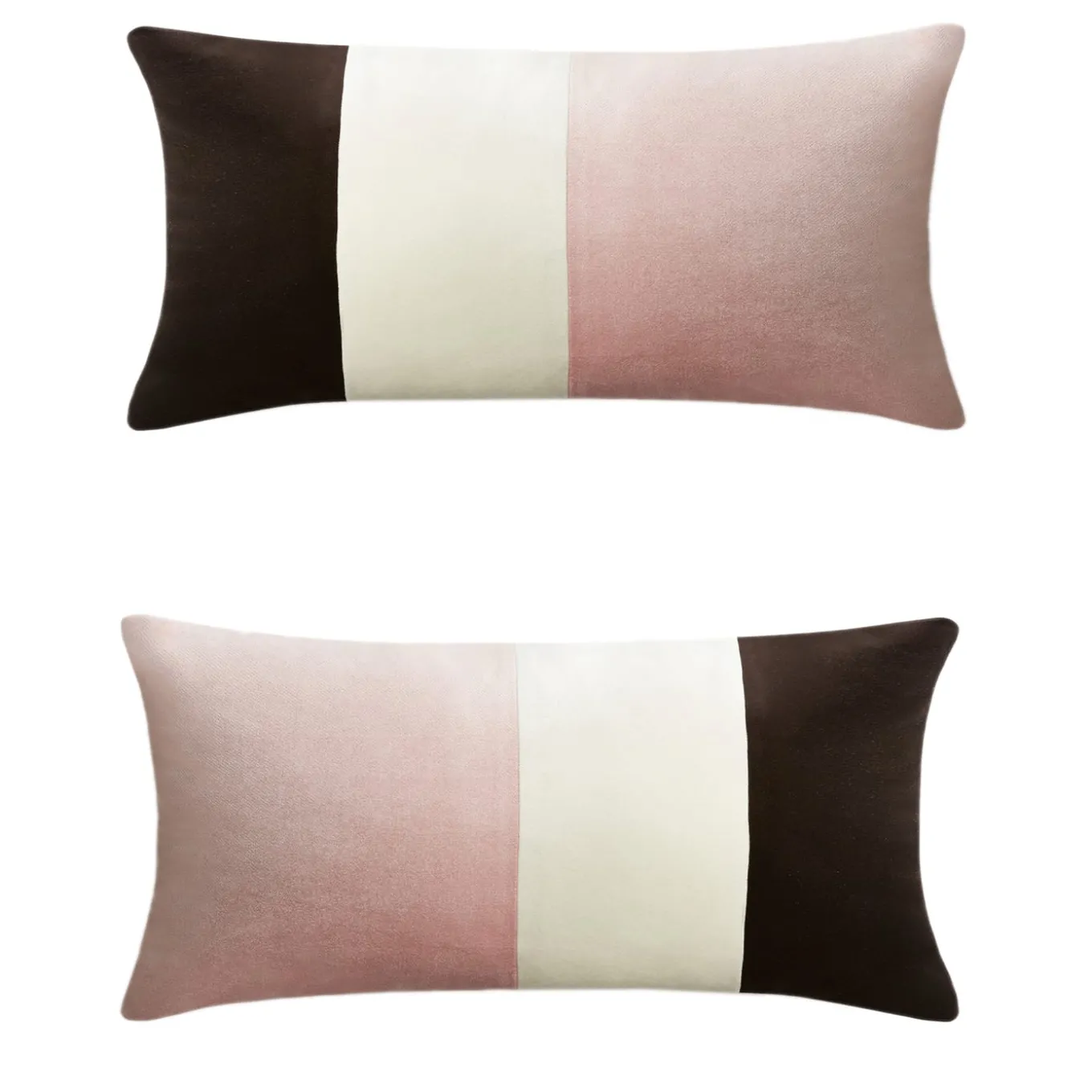 Set of 2 Triple Optical Pink Cushion