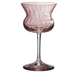 Set of 6 Tulipa Pink Hand-Decorated Cocktail Glasses