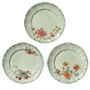 Set of 3 Veranda Celadon Dinner Plates