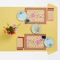 Set of 3 Veranda Celadon Dessert Plates