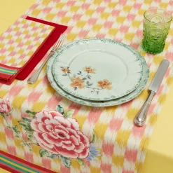 Set of 3 Veranda Celadon Dessert Plates