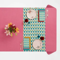 Set of 3 Veranda Pink Dinner Plates