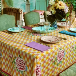 Set of 3 Veranda Pink Dinner Plates