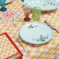 Set of 3 Veranda Turquoise Dessert Plates