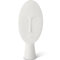 Set of 4 White and Gray Decorative Masks