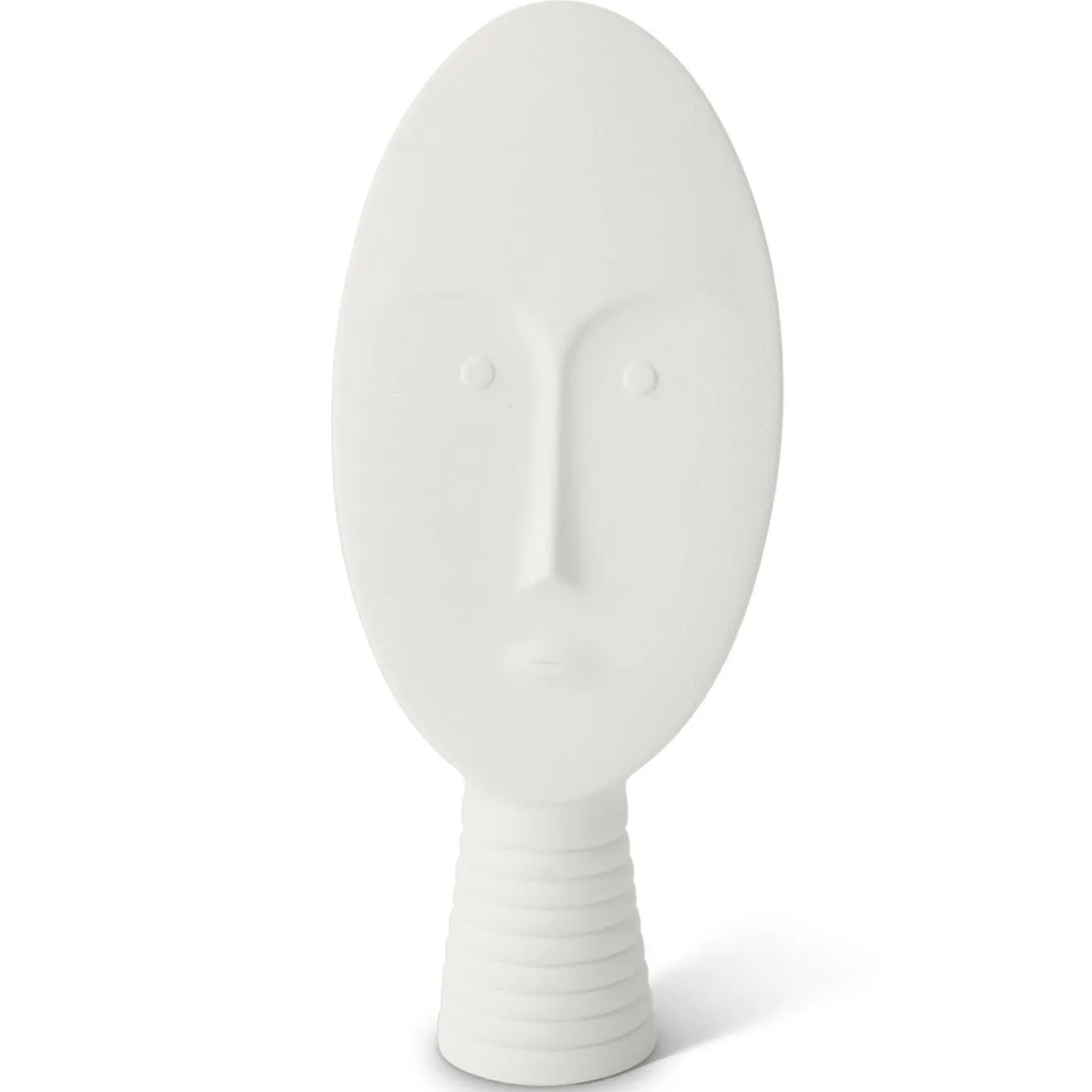 Set of 4 White and Gray Decorative Masks