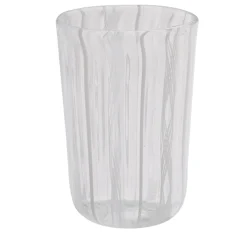 Set of 6 White Filigree Glasses