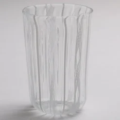 Set of 6 White Filigree Glasses