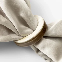 Set of 6 White Napkin Holders