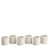 Set of 6 White Porcelain Tumbler Glasses