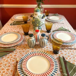 Set of Ceramic Emerald Green Olive Oil and Vinegar Bottles