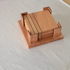 Set of Deodara Wooden Coasters