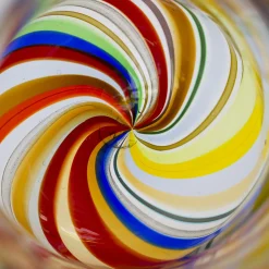 Set of Harlequin Water and Wine Murano Glasses for Six