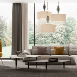 Set of Low Pick Coffee Table and Tall Surf Coffee Table