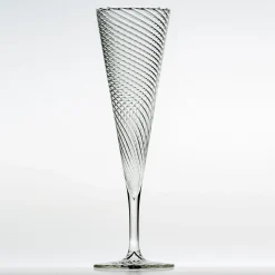 Set of Mille Righe Flutes and Water Glasses for Six