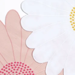 Set Of Pink Daisy Placemat And Napkin
