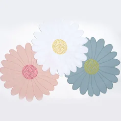 Set Of Pink Daisy Placemat And Napkin