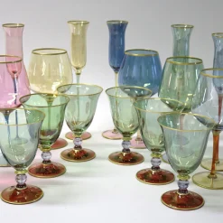 Set of Six Arlecchino Large Chalices