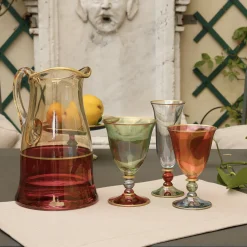 Set of Six Arlecchino Small Chalices