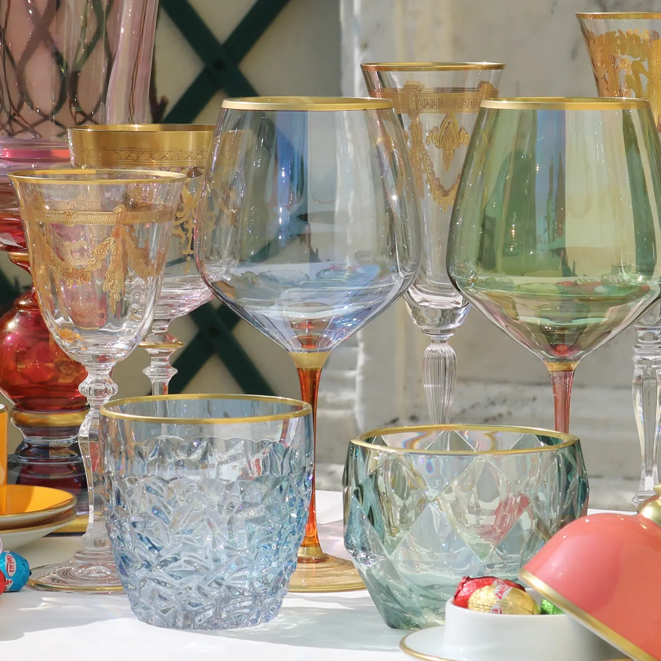 Set of Six Assorted Old Fashion Glasses