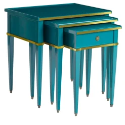 Set of three nesting tables "Gigogne"